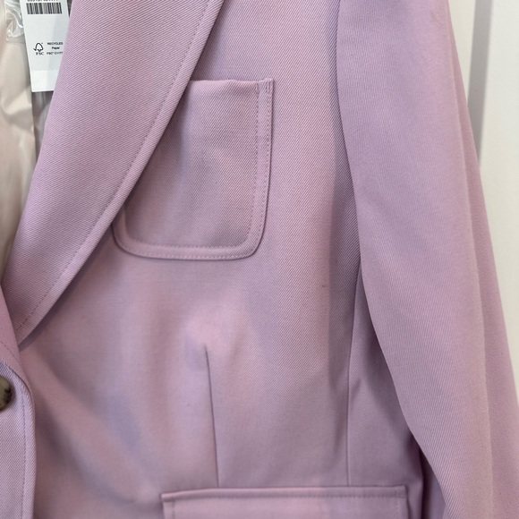J. Crew Women's Lavender Blazer Shrunken-fit in wool blend - Picture 3 of 9